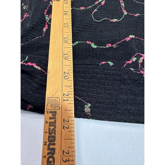 Vintage Good Clothes Classics Womens Black Blouse with embroidery - Large - Picture 11 of 14